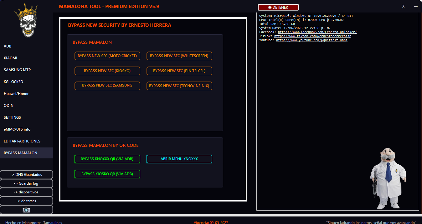 Mamalona Tool Interfaz